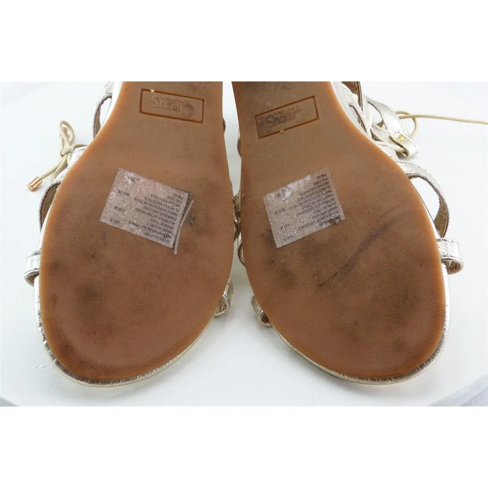 Sam Edelman Circus Gold Synthetic Sandals‎ Girls Shoes Size 5